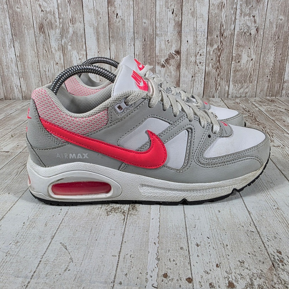 Nike Air Max Command Womens Shoes Wolf Grey White Solar Red 397690-169 Size 8.5
